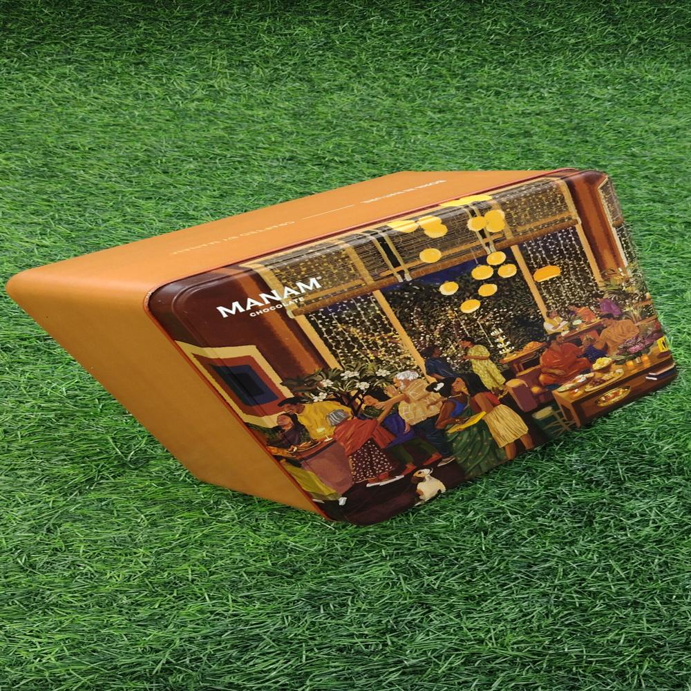 Chocolate pack tin container