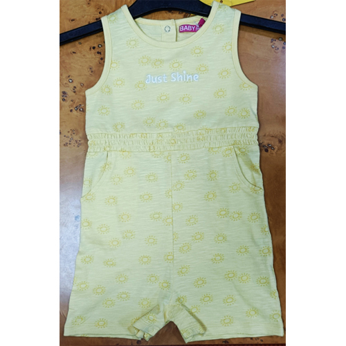 Printed Strappy Romper With Ruffled Panels - Color: Different Available
