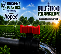Plastic Agriculture Ball Valve - Color: As Per Demand