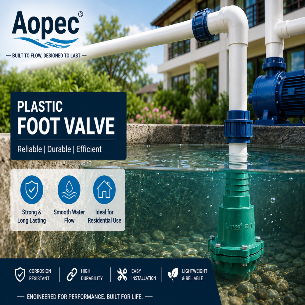 Plastic Foot Valve - Color: As Per Demand