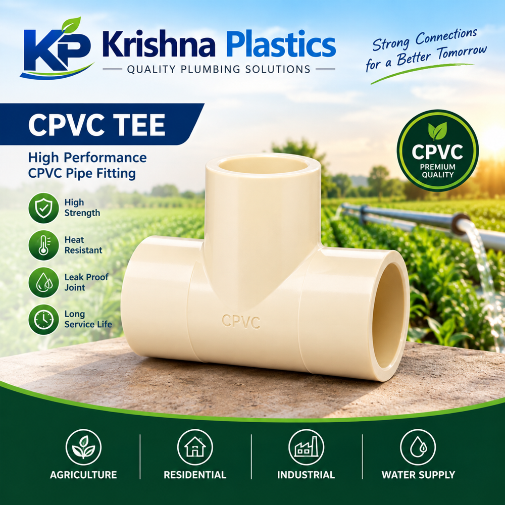 Plastic Cpvc Tee - Color: Different Available