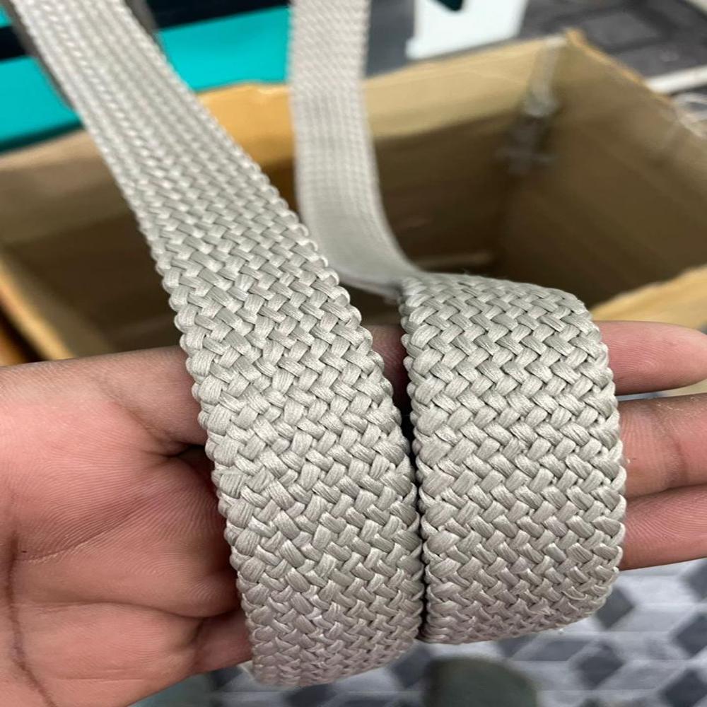 1 Inch Braided Rope - Color: Black And White