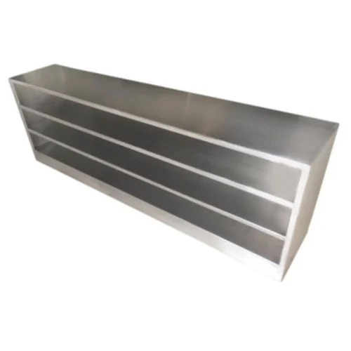 2.5 Feet Stainless Steel Cross Over Bench - Color: Silver