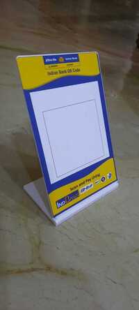 Acrylic Qr Code Stand - Color: White