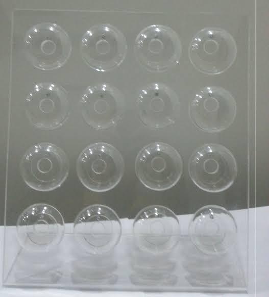 Floor Mount Acrylic Seeds Display Stand - Color: Transparent