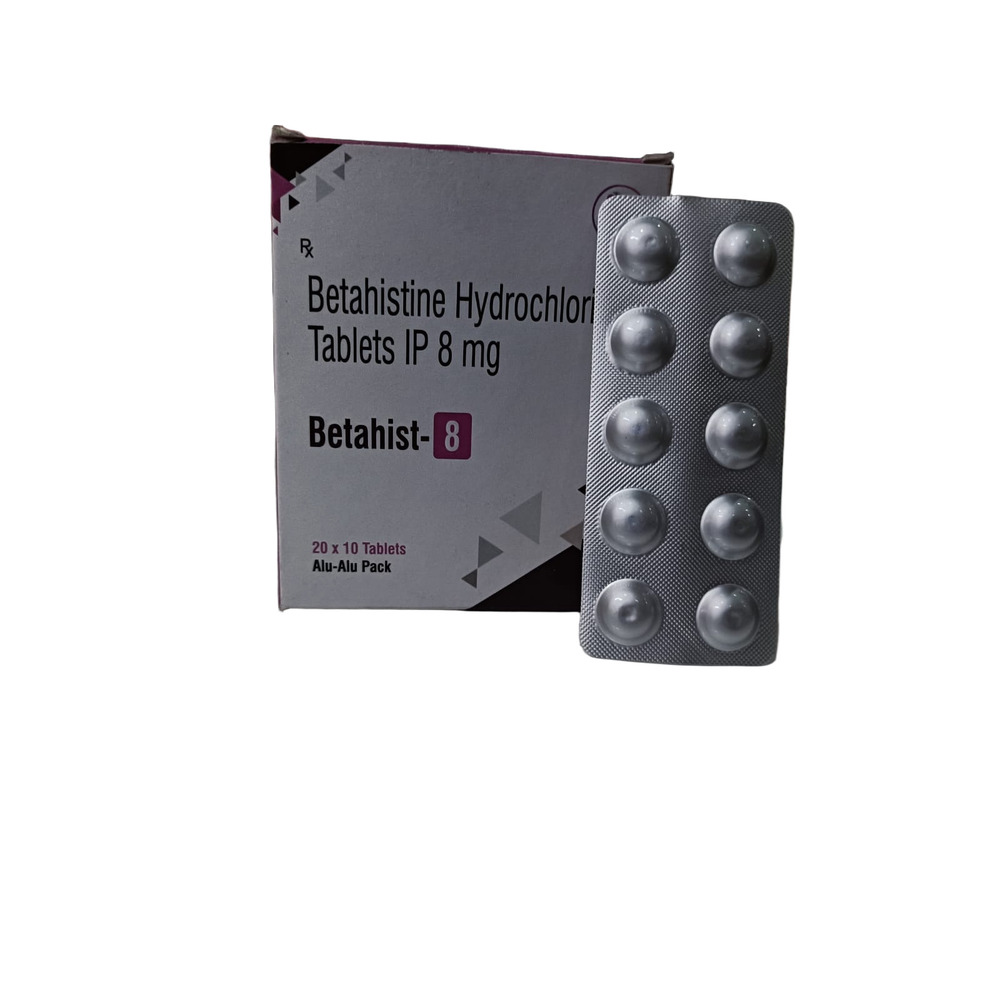 8Mg Betahistine Hydrochloride Tablets Ip - Drug Type: General Medicines