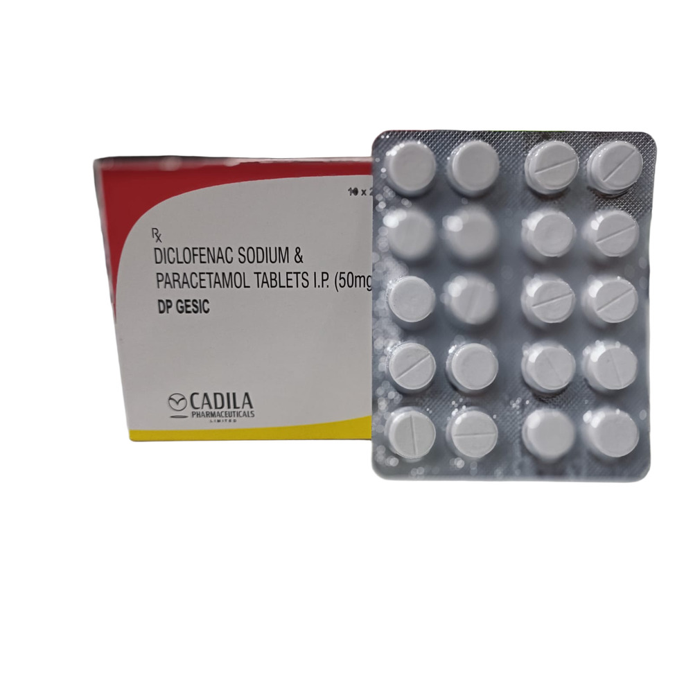 50Mg Diclofenac Sodium And Paracetamol Tablets Ip - Drug Type: General Medicines