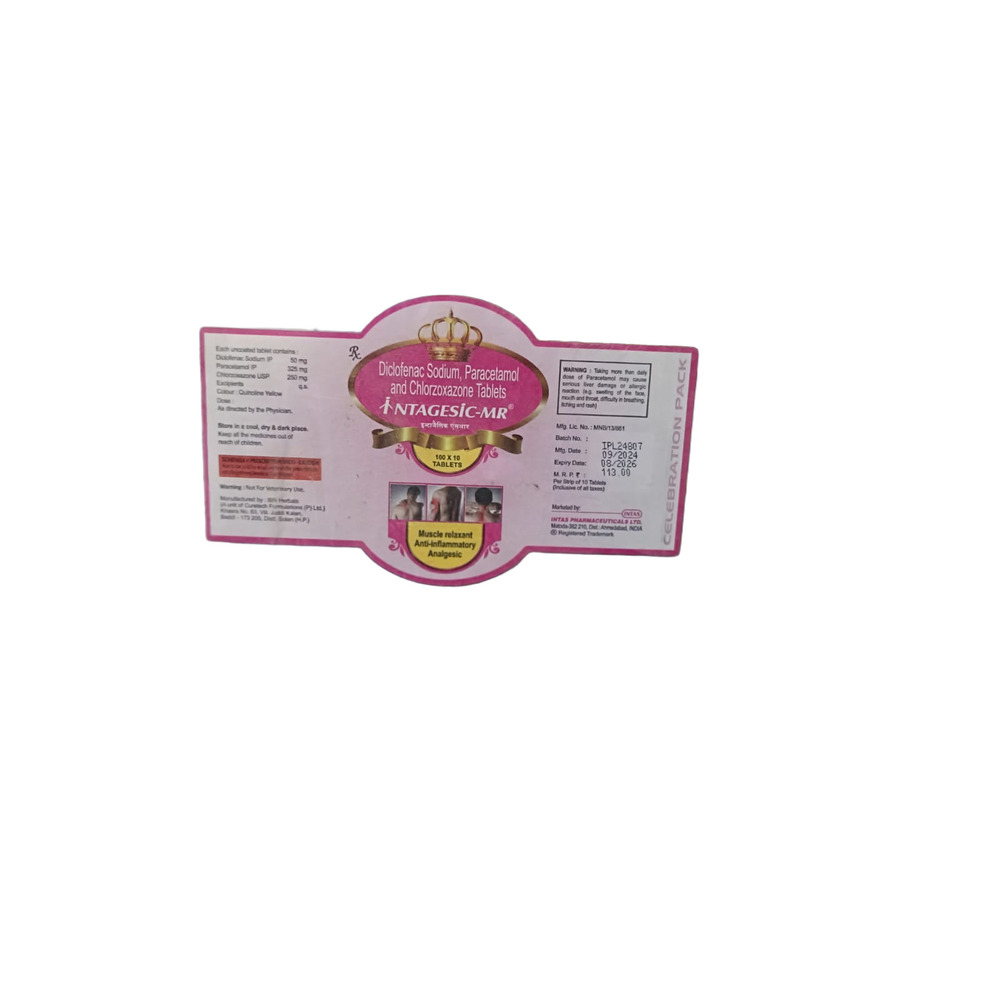 Diclofenac Sodium Paracetamol And Chlorzoxazone Tablets - Drug Type: General Medicines