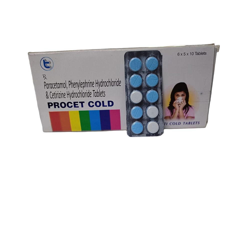 Paracetamol Phenylephrine Hydrochloride And Cetirizine Hydrochloride Tablets - Drug Type: General Medicines