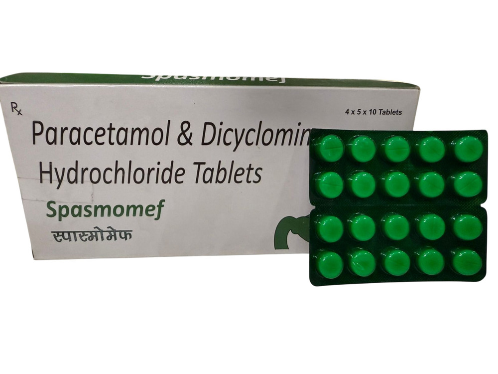Paracetamol And Dicyclomine Hydrochloride Tablets - Drug Type: General Medicines