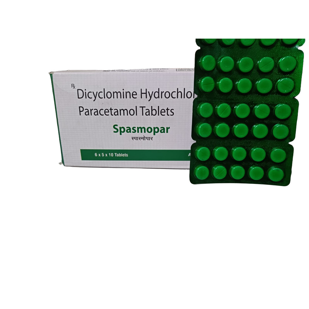 Dicyclomine Hydrochloride Paratemol Tablets - Drug Type: General Medicines