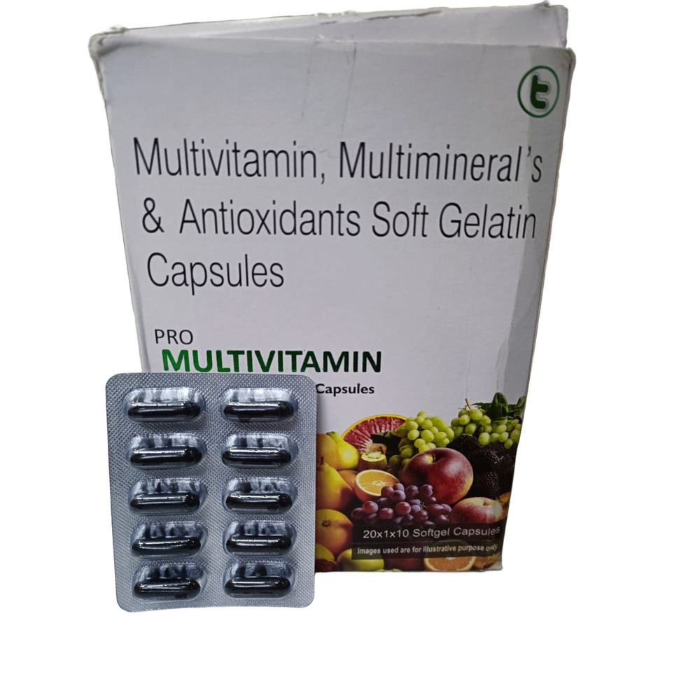 Multivitamin Multimineral And Antioxidant Soft Gelatin Capsules
