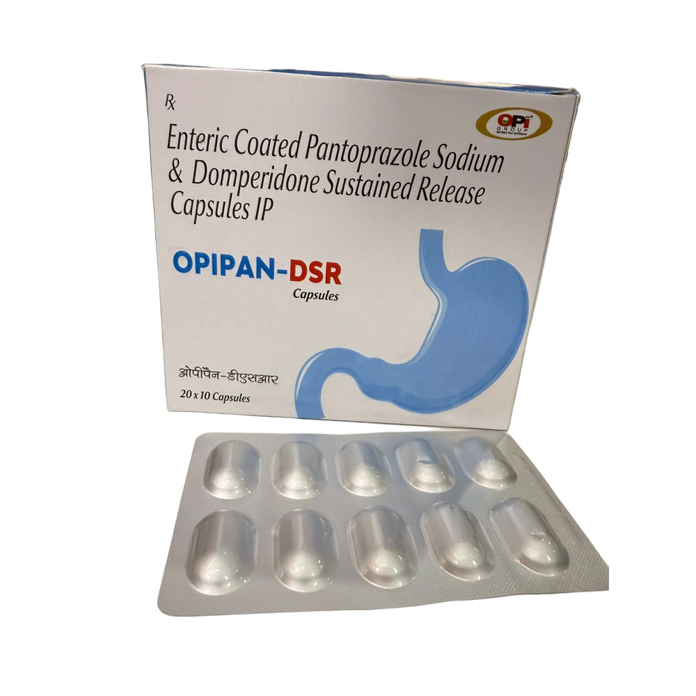 Enteric Coated Pantoprazole Sodium And Domperidone Sustained Release Capsules IP