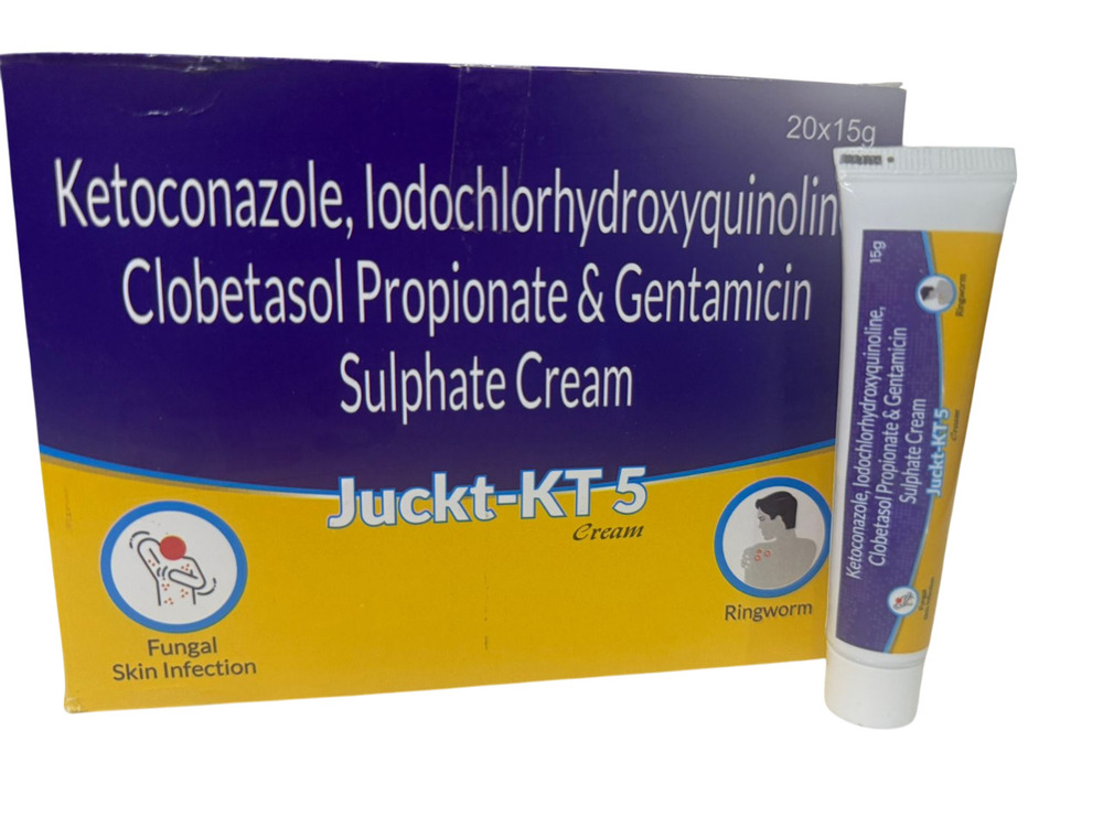 Ketoconazole Lodochlorhydroxyquinolin Clobetasol Propionate And Gentamicin Sulphate Cream - Grade: Medical