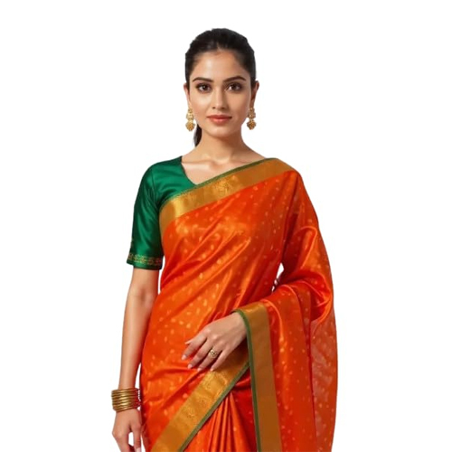 80S Embose Soft Silk Sarees - Color: Multicolor