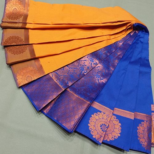 All Self Soft Silk Sarees - Color: Multicolor