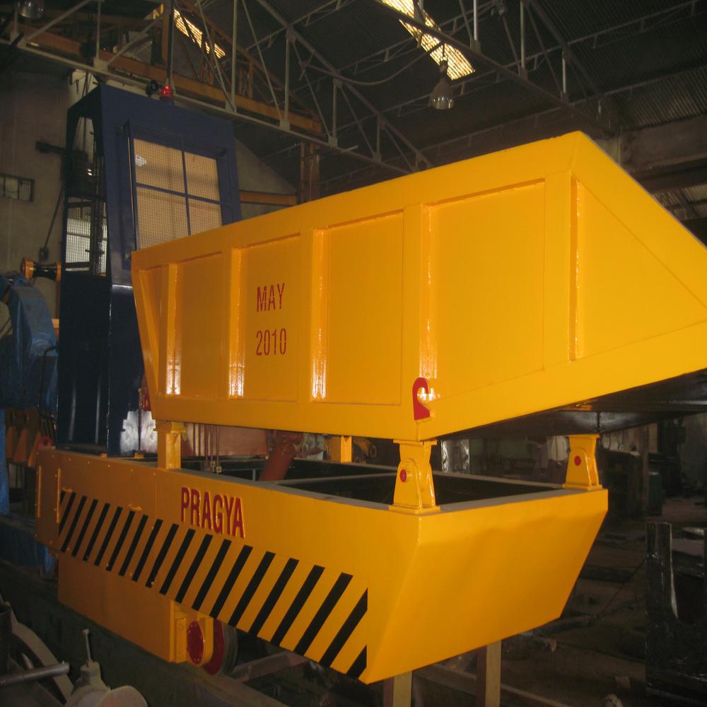 Four Wheel Transfer Trolley - Color: Yellow