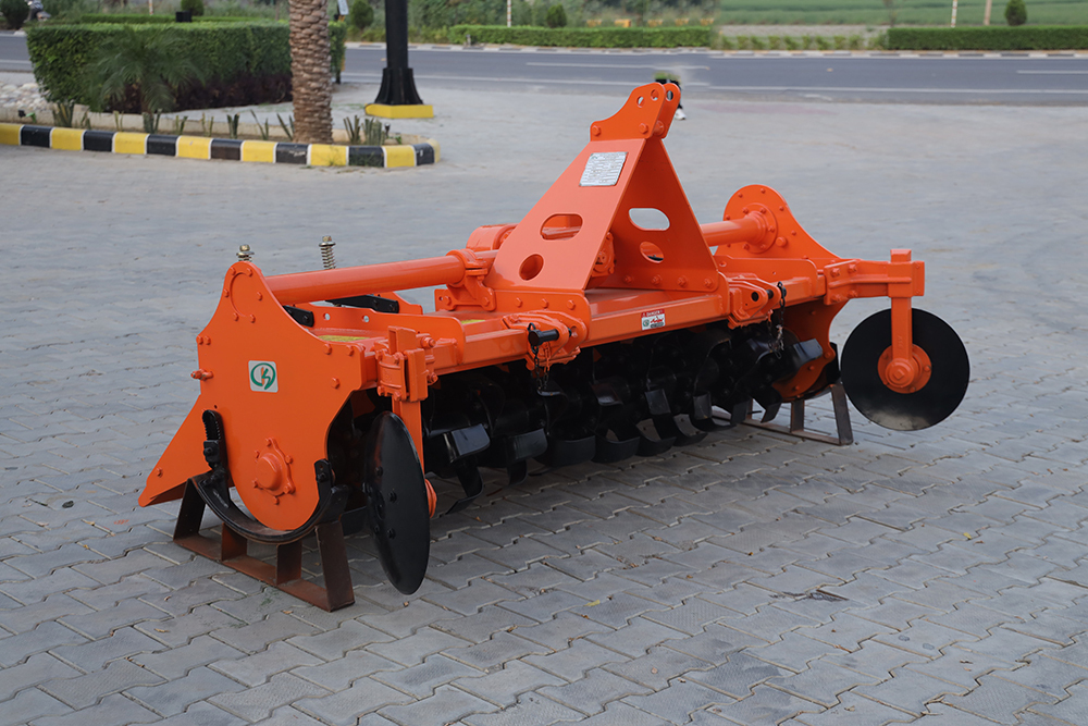 Agricutural Rotavator - Color: Orange Paint Coated