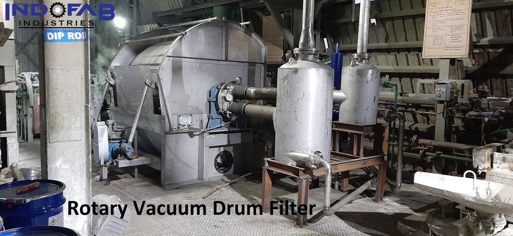 Rotary Vacuum Drum Filter - Color: Silver
