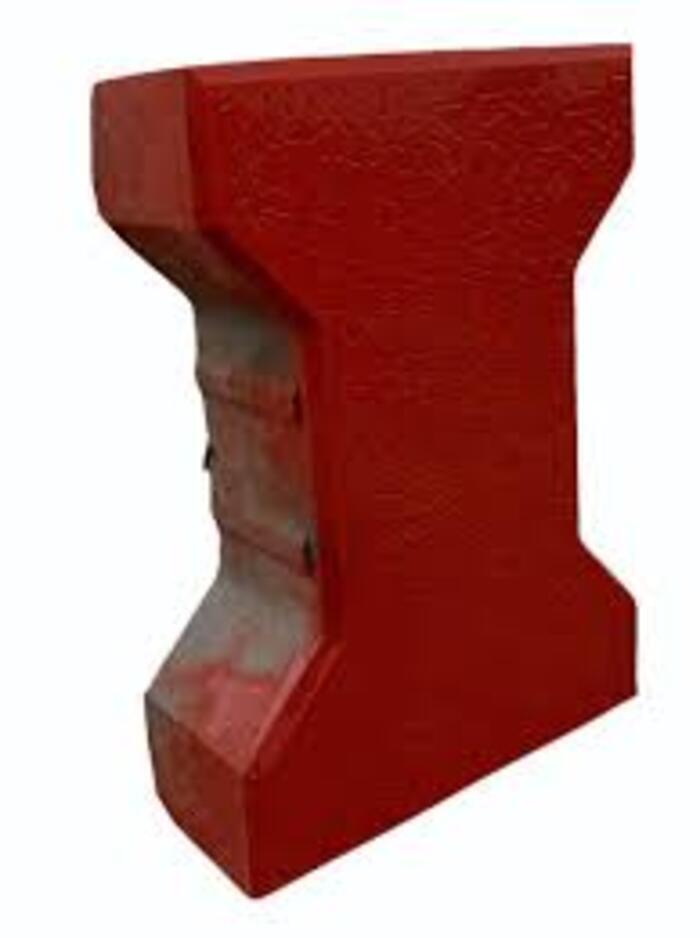 36 Square Cadbury Paver Blocks - Color: Red