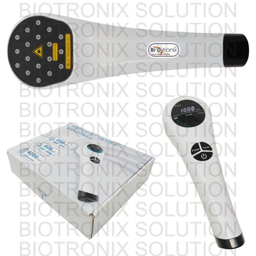 Rechargeable Laser Therapy Machine with Cooling Fan, Digital Display & Adjustable Holding Stand