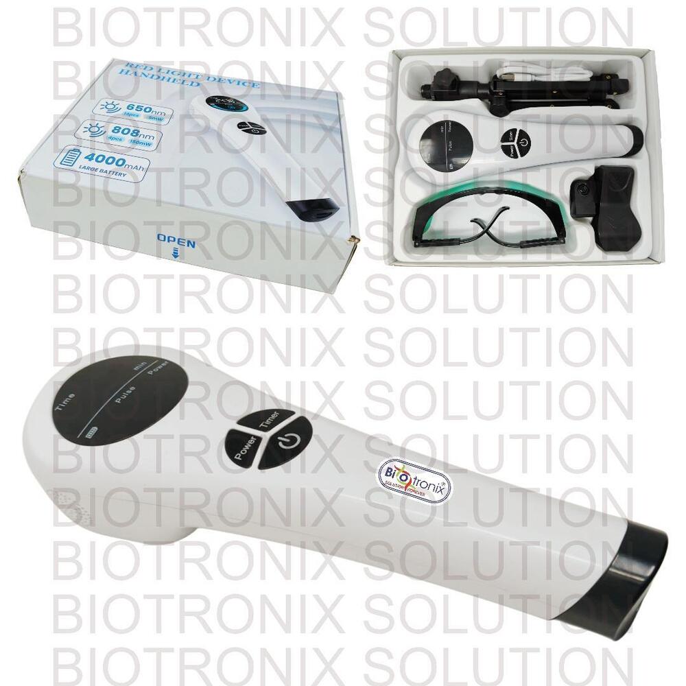 Rechargeable Laser Therapy Machine with Cooling Fan, Digital Display & Adjustable Holding Stand