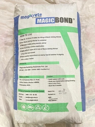 Magicrete Magic Bond Block Joining Morta - Color: White
