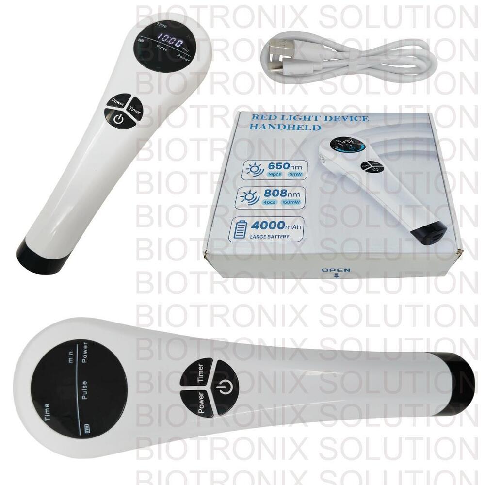 Rechargeable Portable Laser Therapy Device With Cooling Fan, 30-min Timer & Adjustable Stand