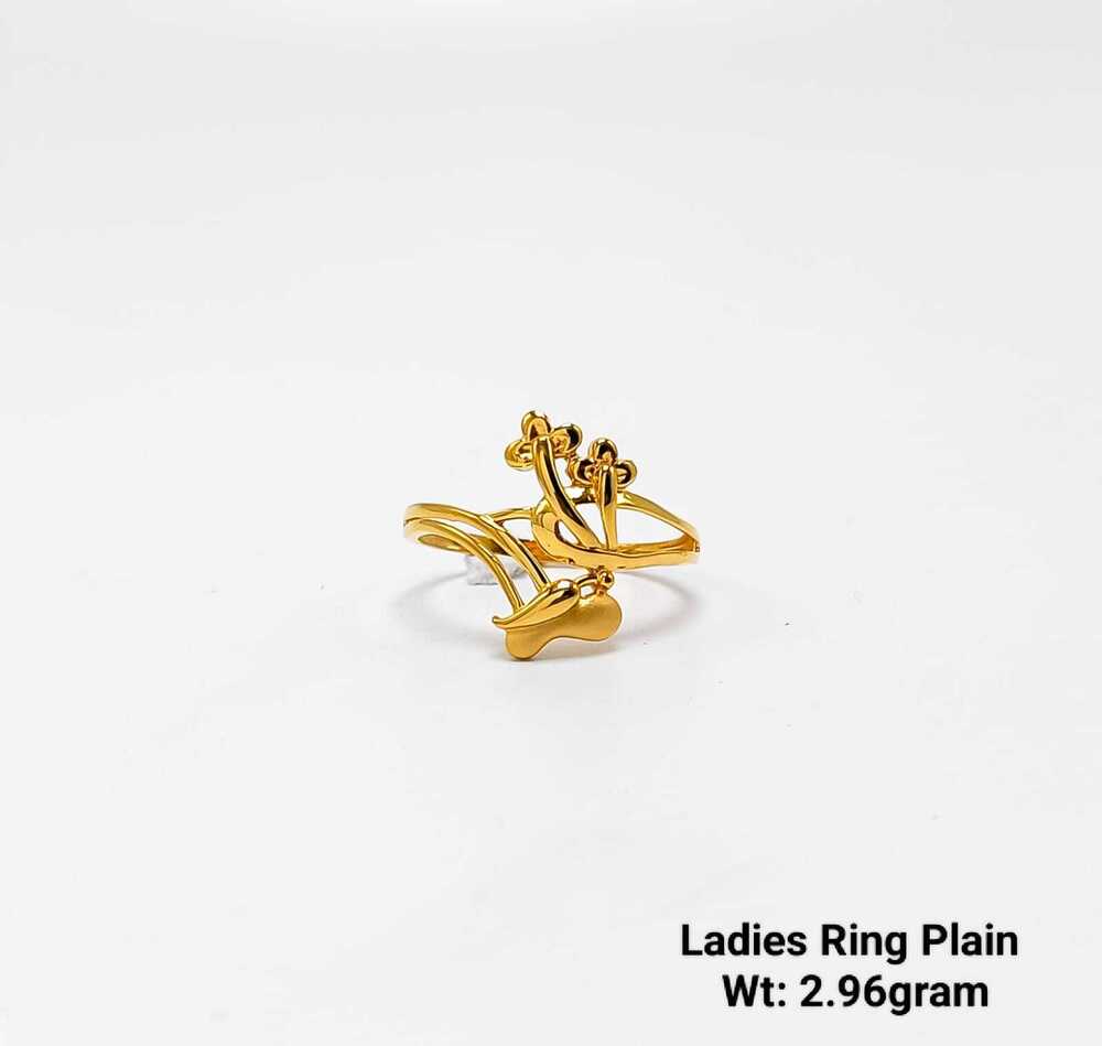 92% New Design Gold Ladies Plain Ring