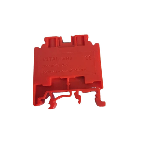 01_41A Din Rail Connector - Color: Red