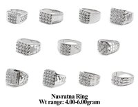 92.5 Silver Navratna Ring