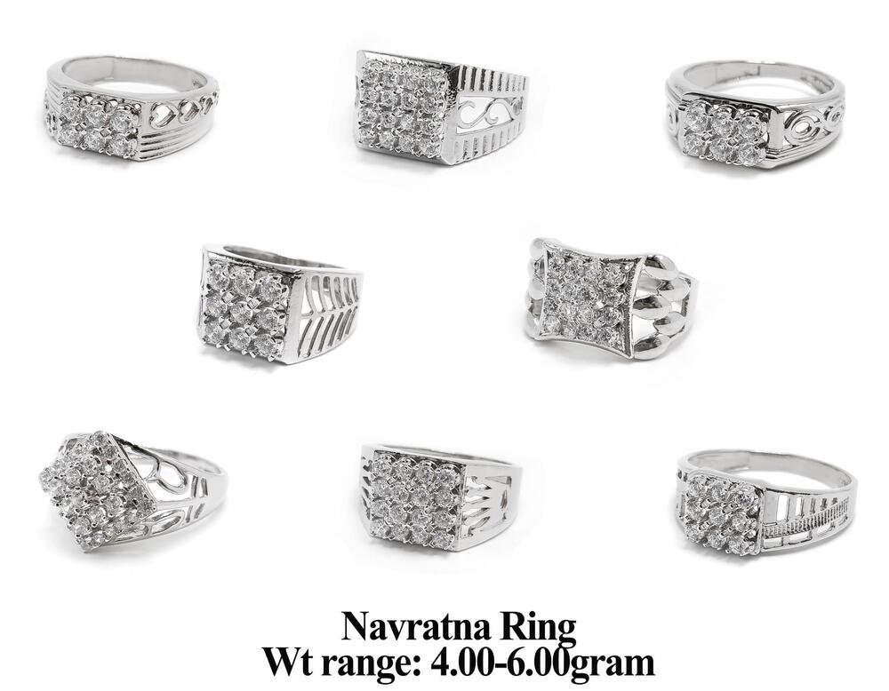 92.5 Silver Navratna Ring