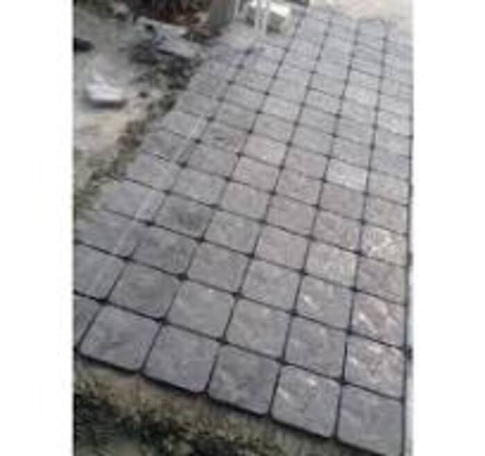 Cobble Stone Paver Blocks - Color: Gray
