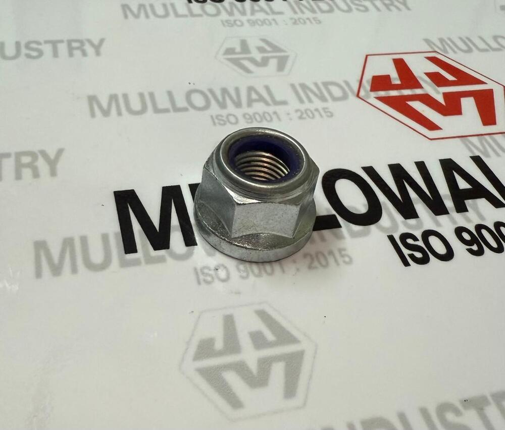 Flange Nylock Nut - Color: Silver