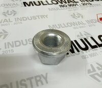 Serrated Nut - Color: Silver
