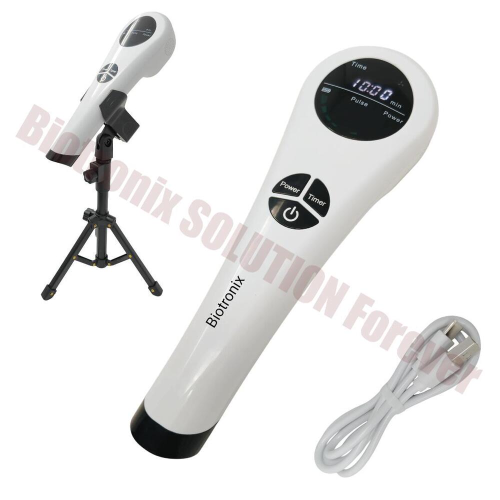 Compact Laser Therapy Device with Cooling Fan, Digital Display & Rechargeable Battery