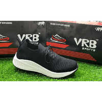 Gents Knitting Shoes - Color: Black White