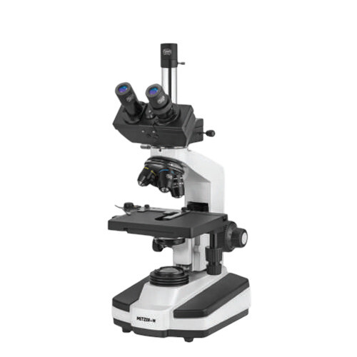 Metz - 5000 Tm Trinocular Research Microscope - Color: White Black