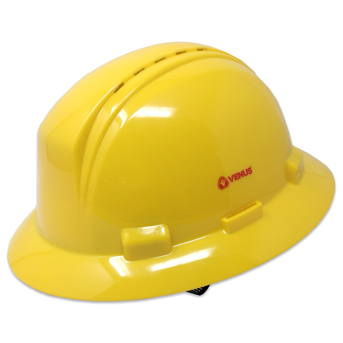 H-6000 Series Full Brim Helmet - Color: Yellow