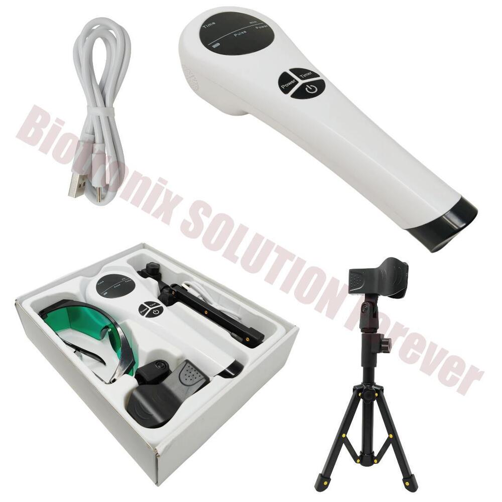 Rechargeable Handy Laser Therapy Device with Dual Wavelength & Cooling Fan