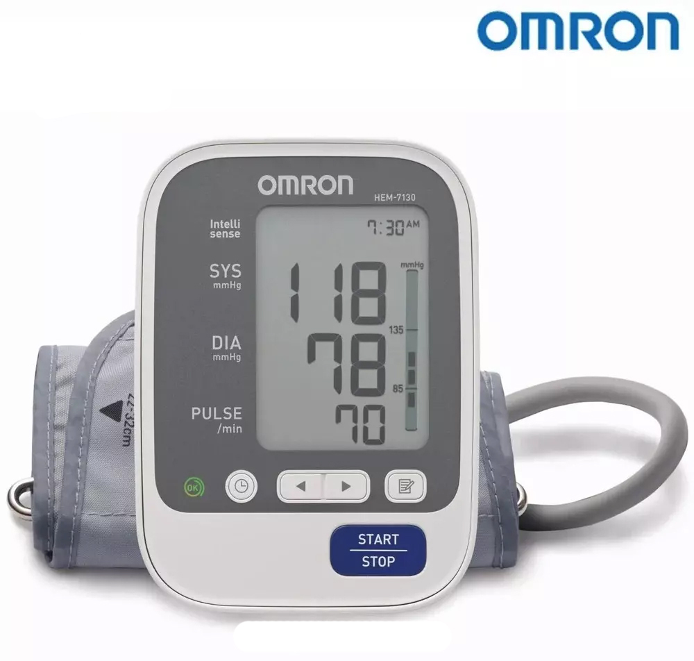Raj Biosis Hem-7130L Omron Blood Pressure Monitor - Material: Plastic