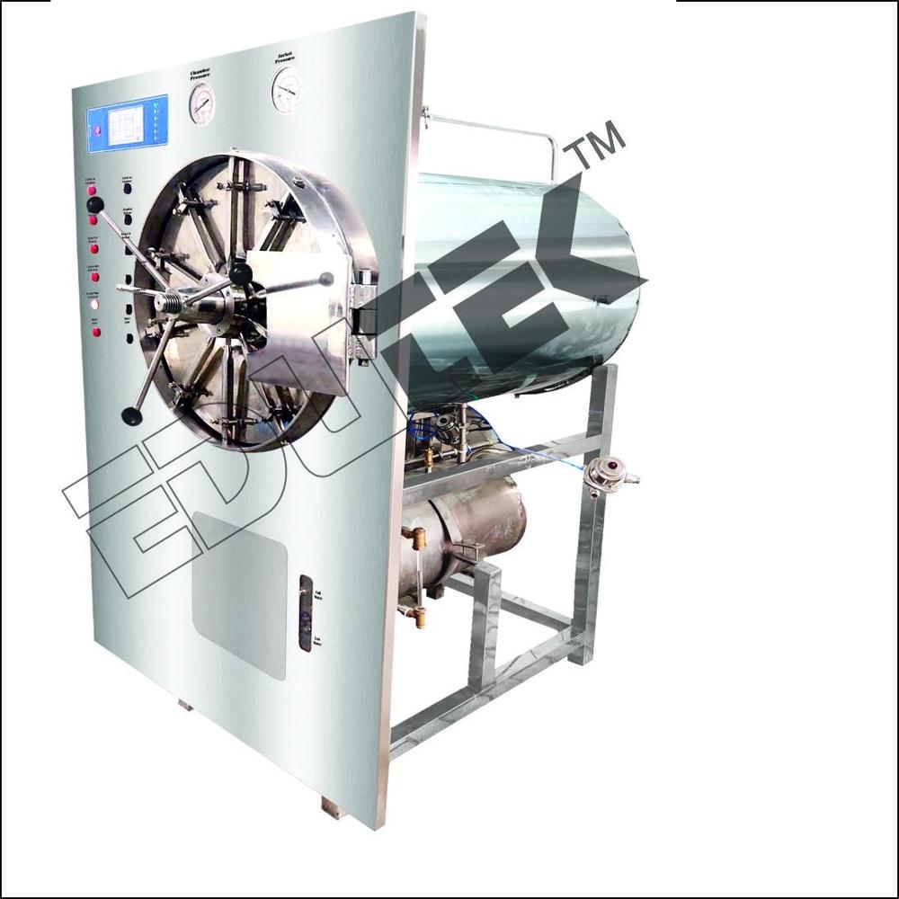 CYLINDRICAL STEAM STERILIZER SINGLE DOOR