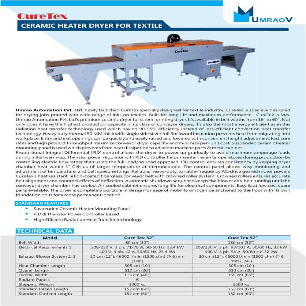 Automatic Textile Curing Machine - Color: Grey