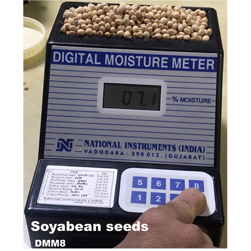 Soyabean Seeds Moisture Meter - Color: Black
