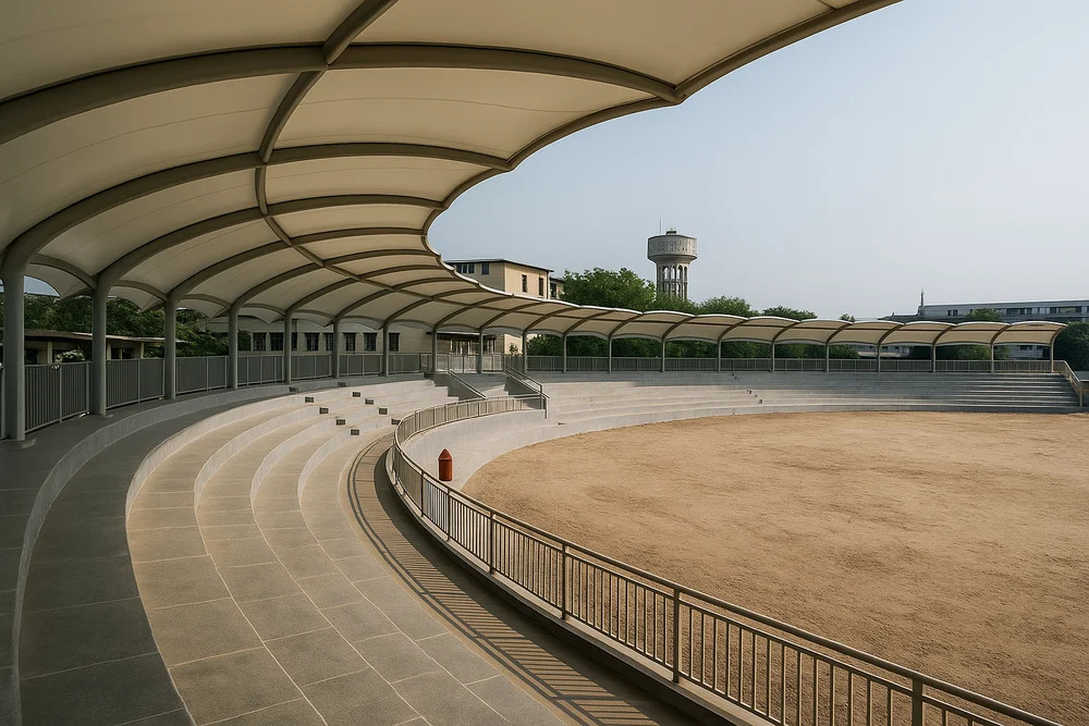 Commercial Shade Structures - Color: White