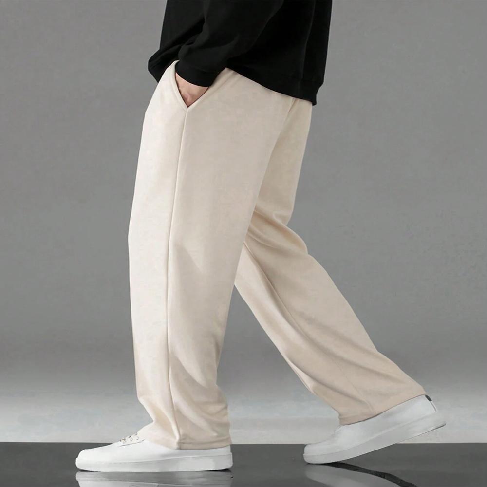 Men Loose-Fit Cotton Mid-Rise Track Pants