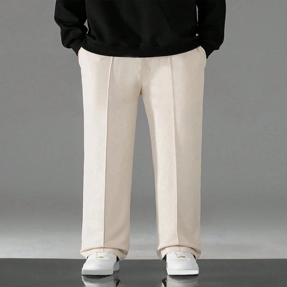 Men Loose-Fit Cotton Mid-Rise Track Pants