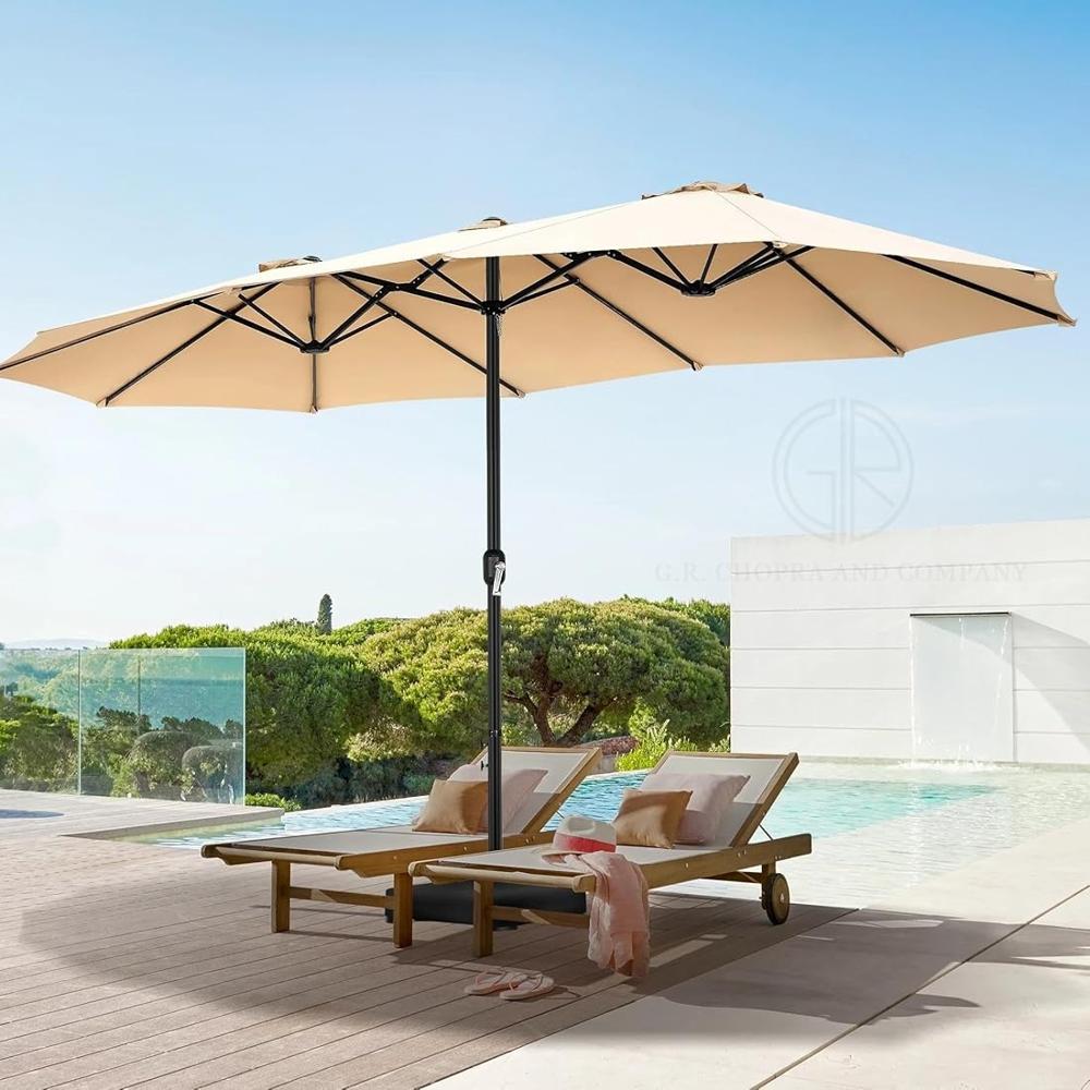 15 Feet Double Side Garden Umbrella