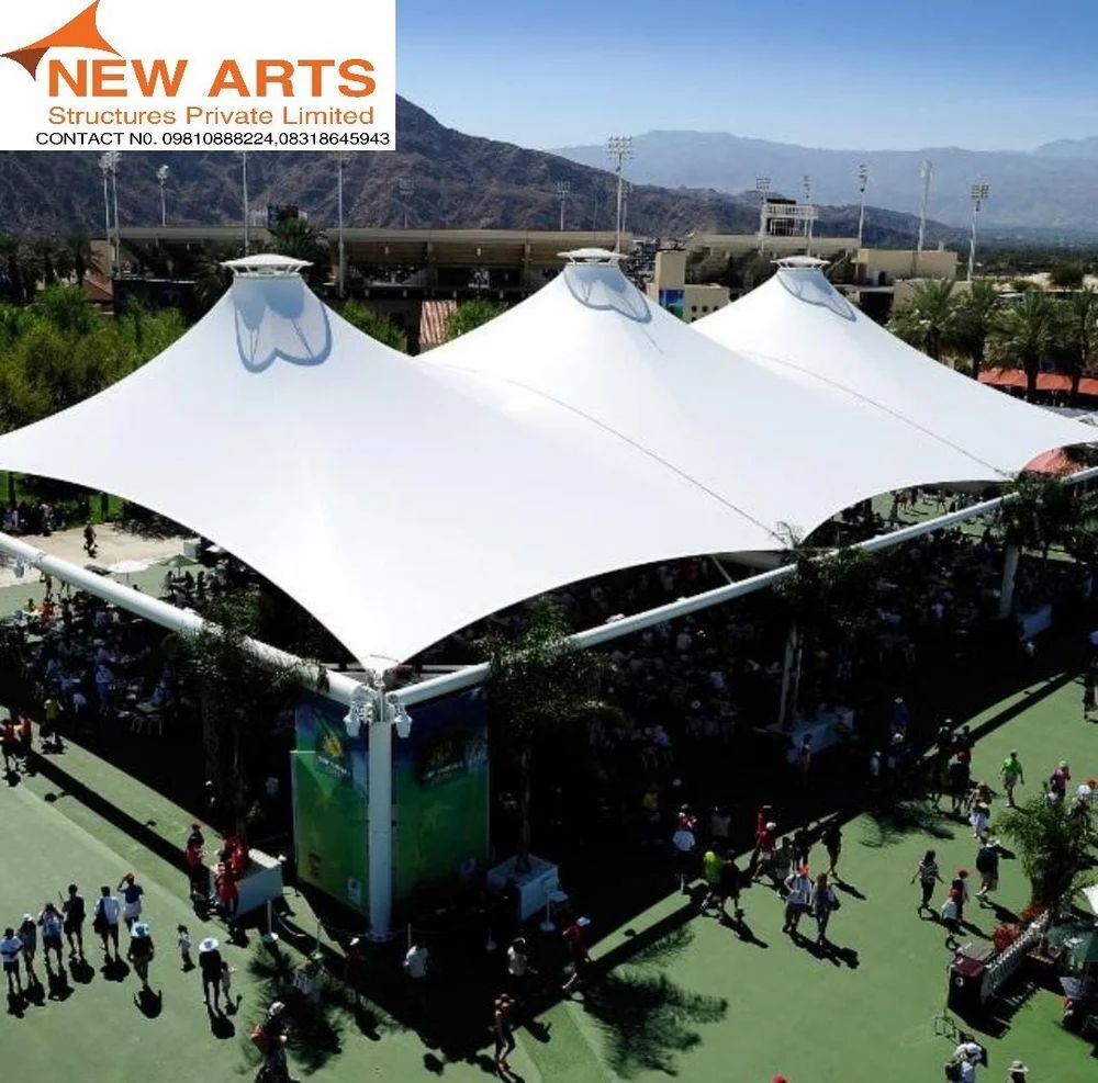 Pvdf Tension Fabric Structures - Color: White