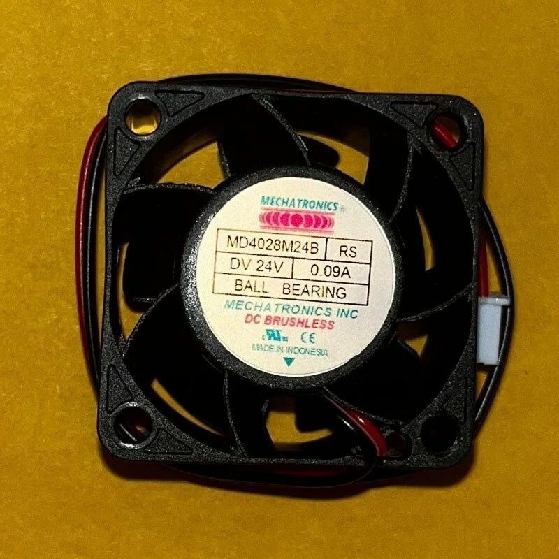 Mechatronics MD4028M24B RSR 24V DC 0.09A 4Cm 4028mm Inverter Axial Cooling Fan- 2 Wires